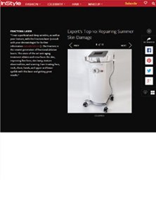 FRACTORA FEATURED ON INSTYLE.COM AS ONE OF TOP 10 TREATMENTS FOR REPAIRING SUMMER SKIN DAMAGE