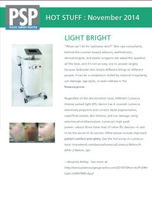 LUMECCA CORRECTS FACIAL PIGMENTATION, SUPERFICIAL VESSELS, SKIN TEXTURE, AND SUN DAMAGE