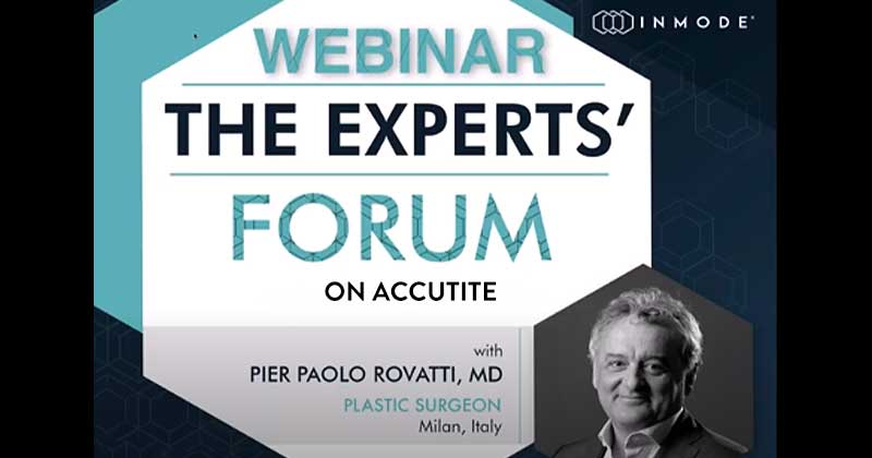 Webinar: AccuTite Facial Contouring & RF Precision Treatment – Dr. Pao ...