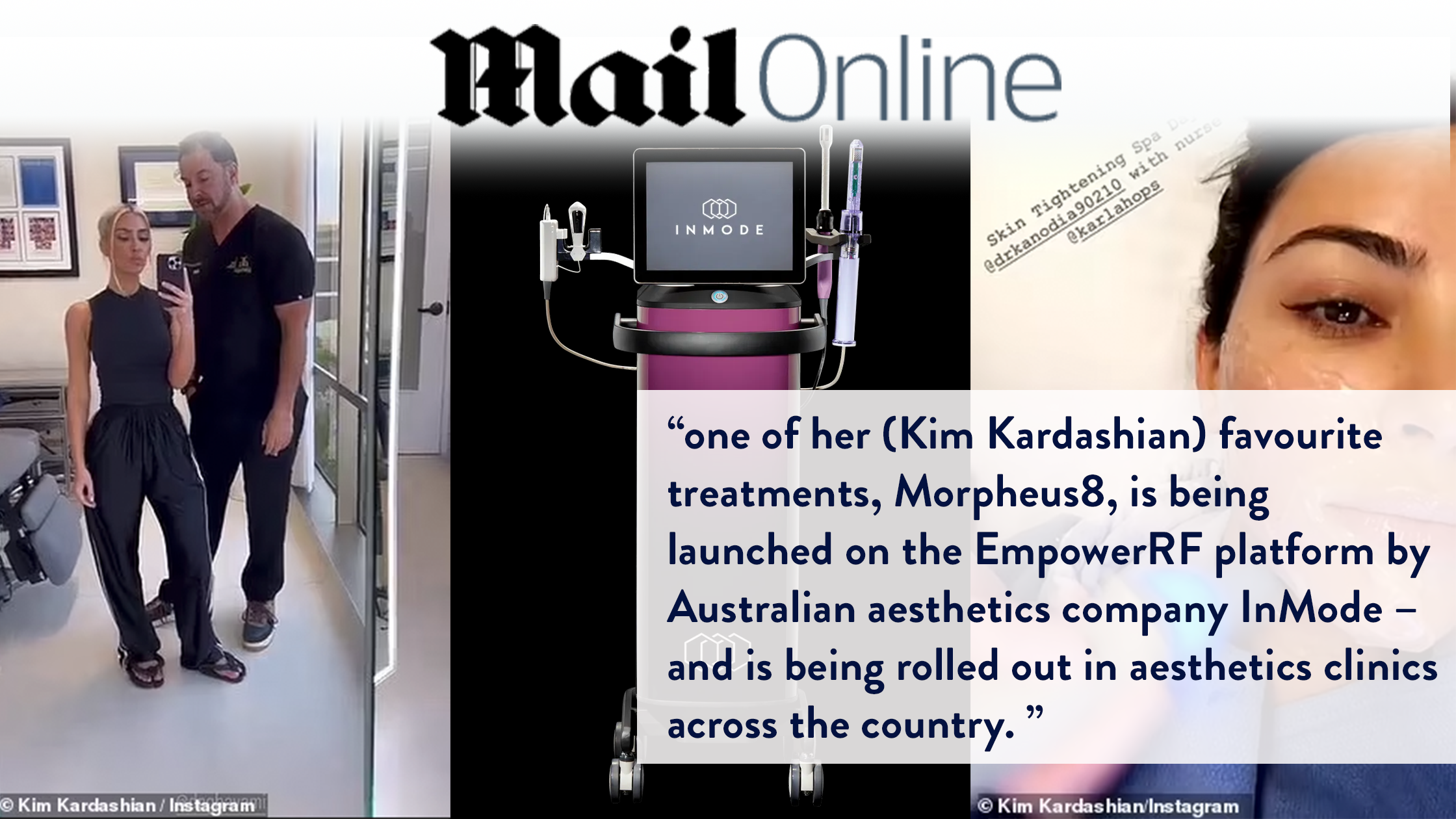 MailOnline - How to get Hollywood skin FAST: The secret behind Kim Kardashian's blemish-free, smooth, glow has landed in Australia