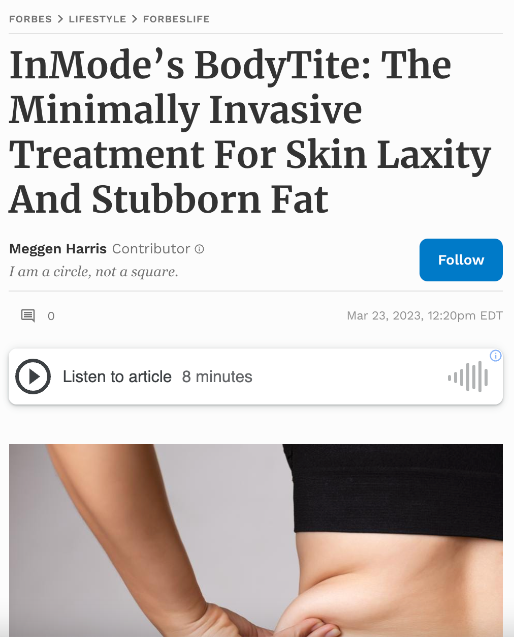 InMode In The Press: Treat Stubborn Fat Effectively With BodyTite