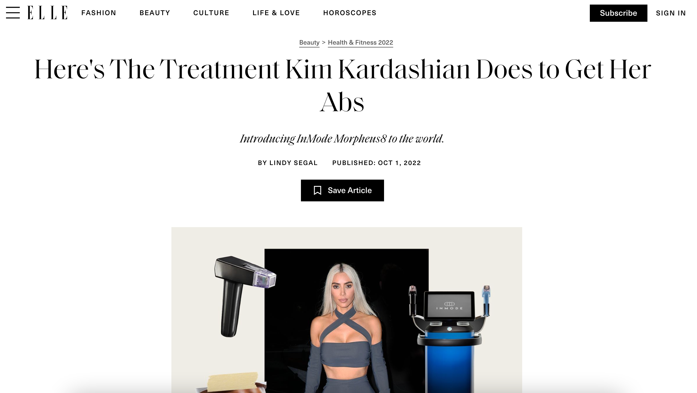 InMode In The Press: ‘This Is a Game Changer’ — Kim K on InMode’s Morpheus8
