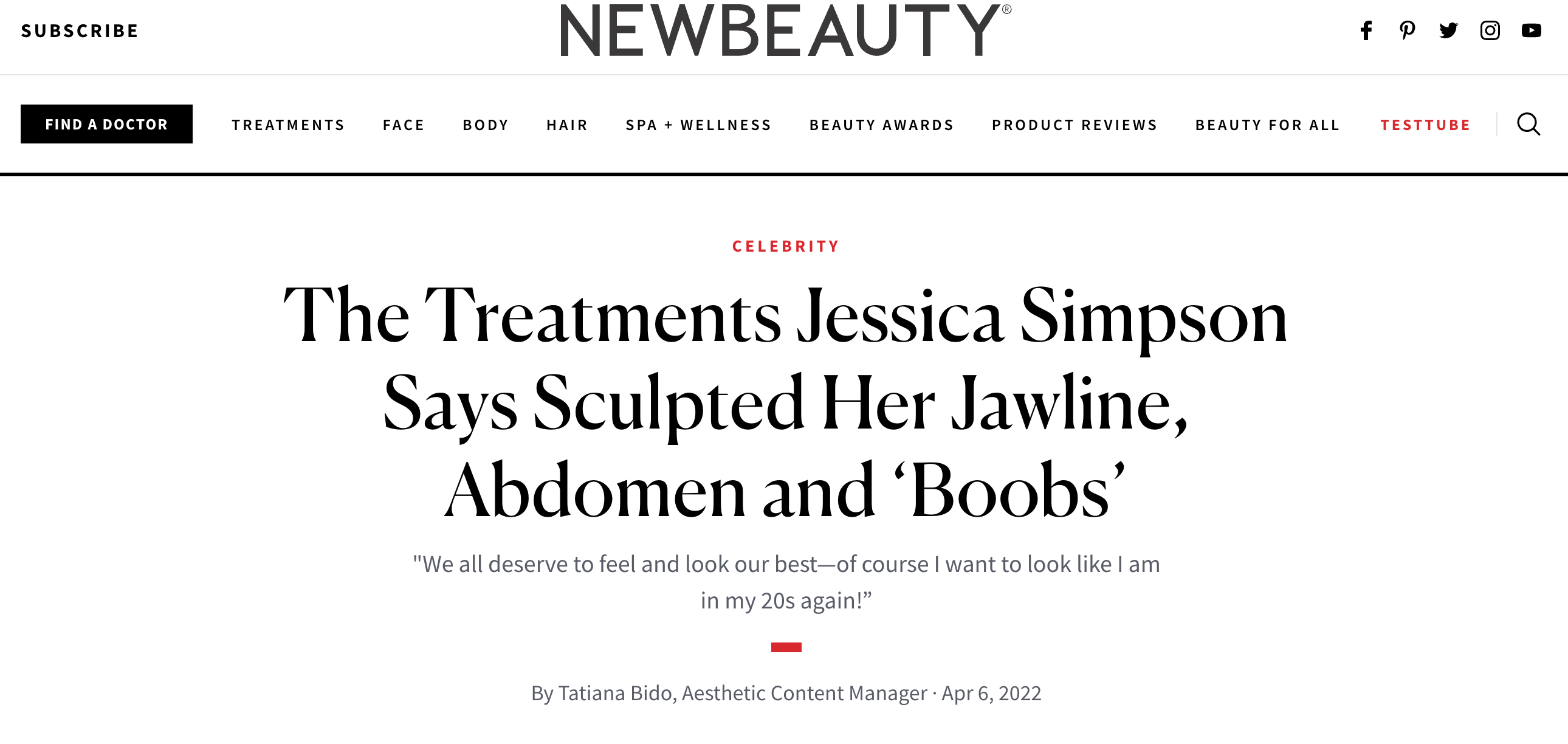 InMode In The Press: Jessica Simpson Lauds InMode’s Transformative Technologies