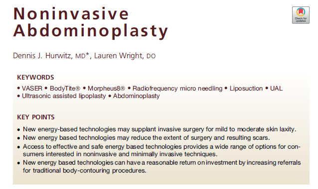 Noninvasive Abdominoplasty